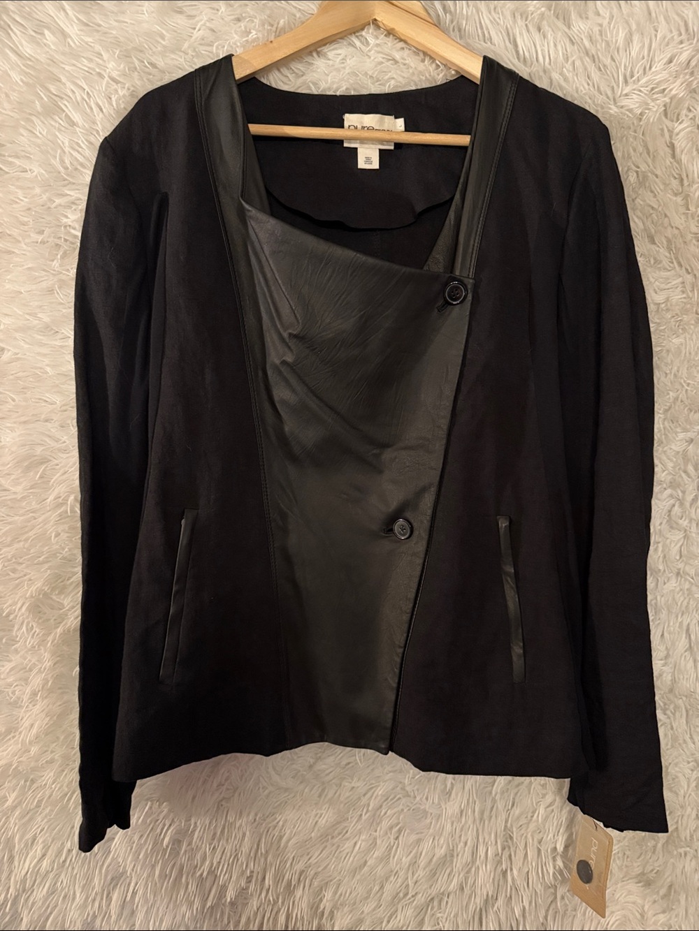 NWT Pure DKNY Lambskin Jacket Size Large